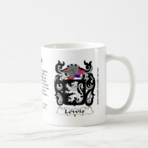 Lewis Crest cramic mug