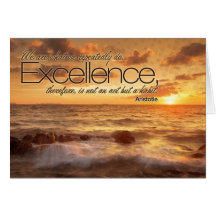L'excellence est carte de note inspirée d'habitude