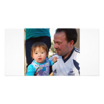 Lexie and dad picture card