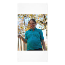 Lexie's mom with little brother personalized photo card