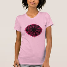 LeZen Black Lace Mandala T-shirt