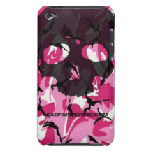 LFI Double Tap Skull Pink camo for the i-pod touch iPod Touch Case-Mate Case