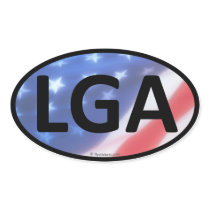 LGA Airport Oval Sticker