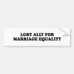 LGBT ALLY FOR MARRIAGE EQUALITY BUMPER STICKER