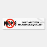 LGBT ALLY FOR MARRIAGE EQUALITY BUMPER STICKERS