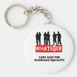 LGBT ALLY FOR MARRIAGE EQUALITY KEYCHAIN