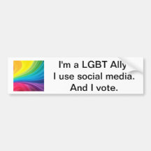 LGBT Ally Voter Bumper Stickers