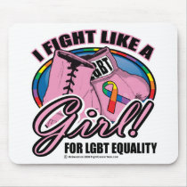 LGBT Fight Like A Girl Mouse Pads