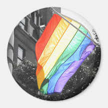 LGBT Flag Photo Refrigerator Magnet