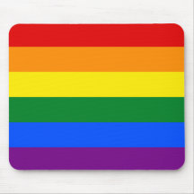 LGBT Gay Pride Rainbow Flag Stripe Mouse Pad