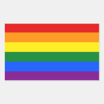 LGBT Gay Pride Rainbow Flag Stripe Stickers