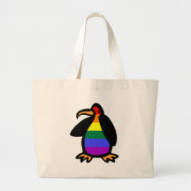 LGBT Penguin Canvas Bag