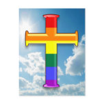 LGBT Pride Cross Post Card