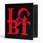 LGBT Red Pop Avery Binder