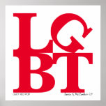 LGBT Red Pop Poster