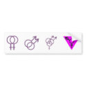LGBT-Symbols Sticker bumper stickers