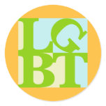 LGBT Tropo Pop Round Sticker