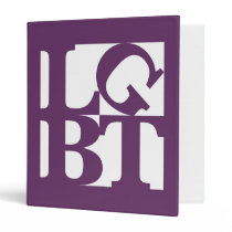 LGBT White Pop Avery Binder binders