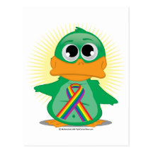 LGBTQ Ribbon Duck Post Cards