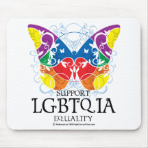 LGBTQIA Butterfly Mouse Pad