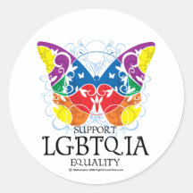 LGBTQIA Butterfly Sticker