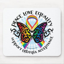 LGBTQIA Butterfly Tribal Mouse Pad