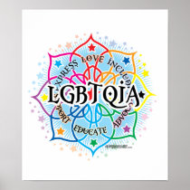 LGBTQIA Lotus Poster