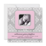 LGC | Grey & Pink Damask Girl Announcement