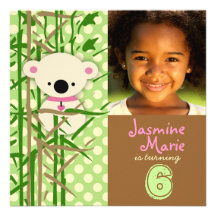LGC | Koala Peek A Boo Brown Invitation
