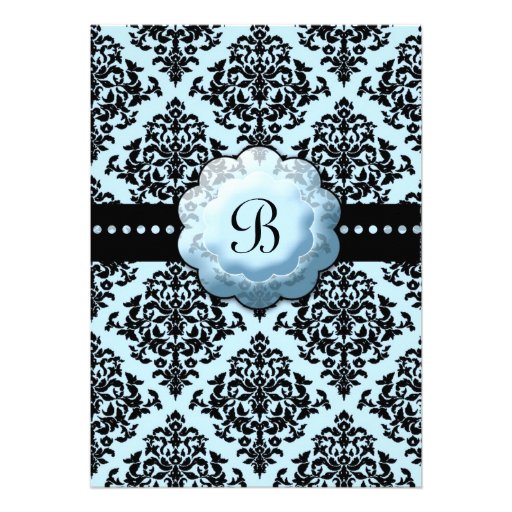 LGC | One Hot Momma Baby Shower Blue Invites