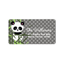 LGC | Peek A Boo Panda Custom Address Label