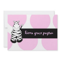 LGC | Pinkie the Zebra Invitation
