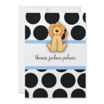 LGC | Polka Dotted Lion Invitation