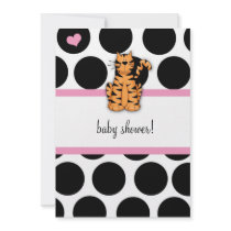LGC | Polka Dotted  Tiger Baby Shower Girl