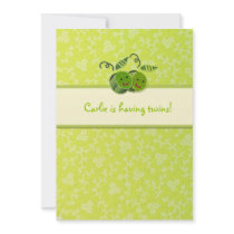 LGC | Two Peas in a Pod Baby Shower Invitation