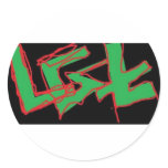 lgt skate team round sticker