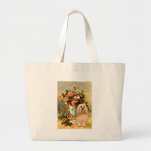 Lhasa Apso 9 - Vase of Flowers Bag