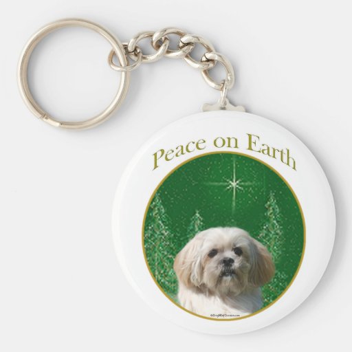 Lhasa Apso Peace Key Chains