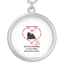 Lhasa Apsos Must Be Loved Personalized Necklace