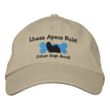 Lhasa Apsos Rule Embroidered Hat