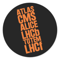 LHC Detectors Round Stickers