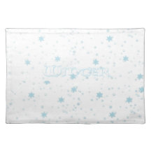 L'hiver est ici - des tapis d'endroit set de table