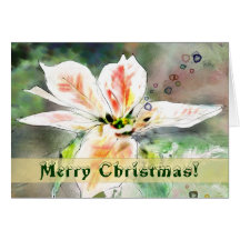 L'hiver rougissent carte de Noël d'aquarelle de po