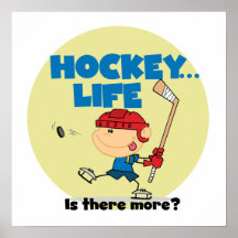 L'hockey a lieu là plus de T-shirts et de cadeaux Poster