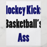 L'hockey donne un coup de pied l'âne du basket-bal tract customisé