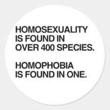 L'HOMOSEXUALITÉ EST TROUVÉE DANS 400 ESPÈCES ADHÉSIF ROND