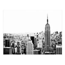 L'horizon et les gratte-ciel de New York City Cartes Postales