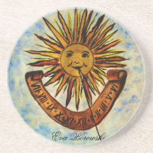 L'horloge de soleil après la présentation d'image  dessous de verres