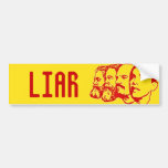 LIAR bumper sticker