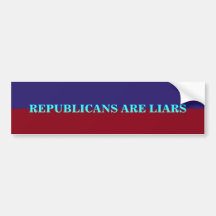 LIAR BUMPER STICKERS